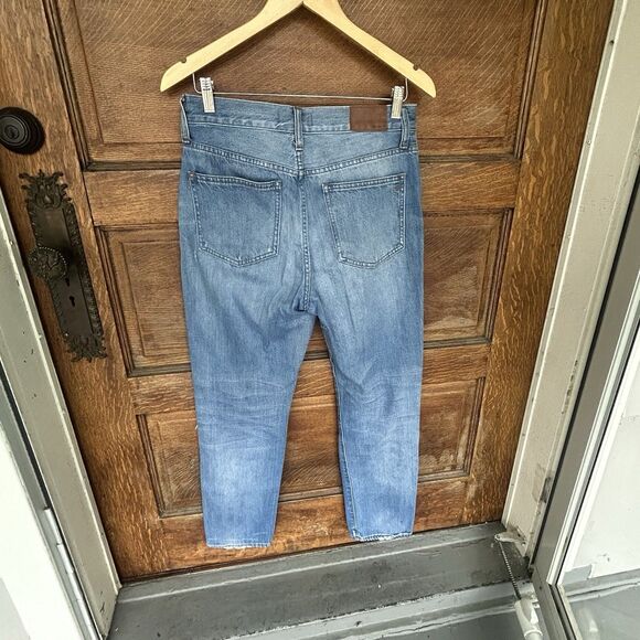 Madewell Perfect Vintage Distressed Straight Leg Jeans Size 28 - Picture 4 of 11